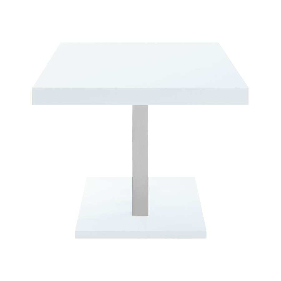 Brooklyn Rectangular 63-inch Dining Table White High Gloss