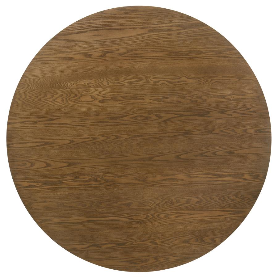 Franklin 5-piece 54-inch Round Dining Set Dark Brown
