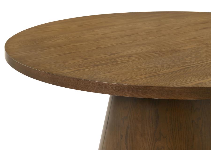 Franklin 5-piece 54-inch Round Dining Set Dark Brown