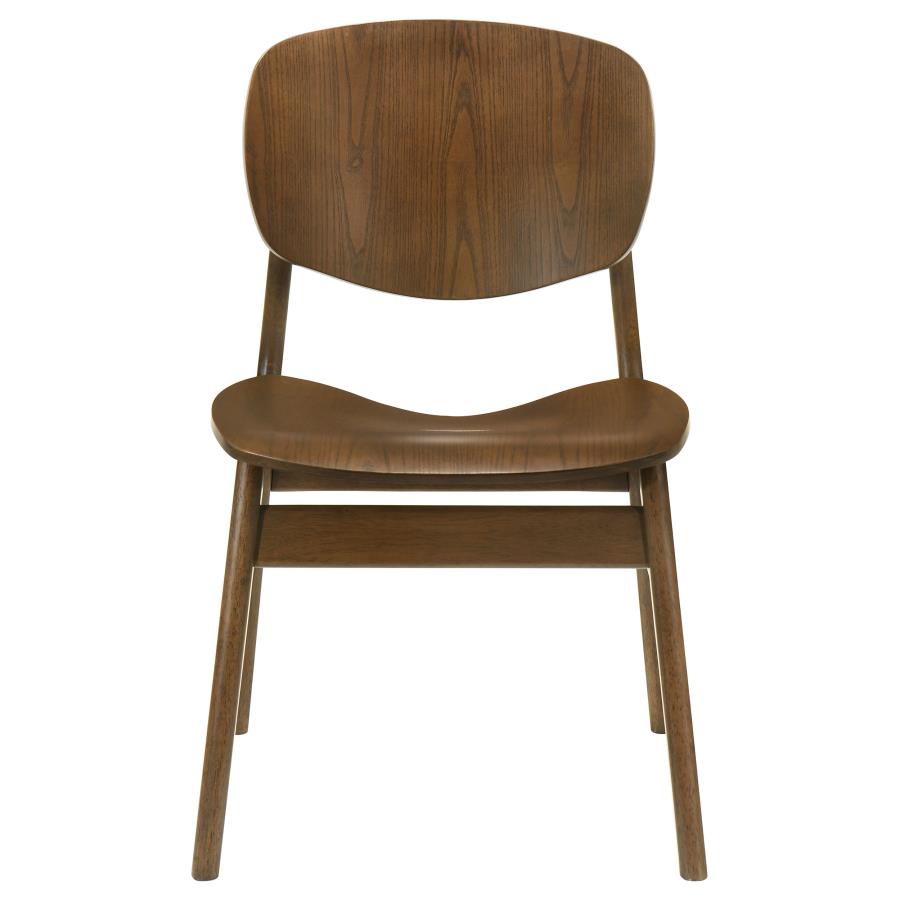 Franklin 5-piece 54-inch Round Dining Set Dark Brown