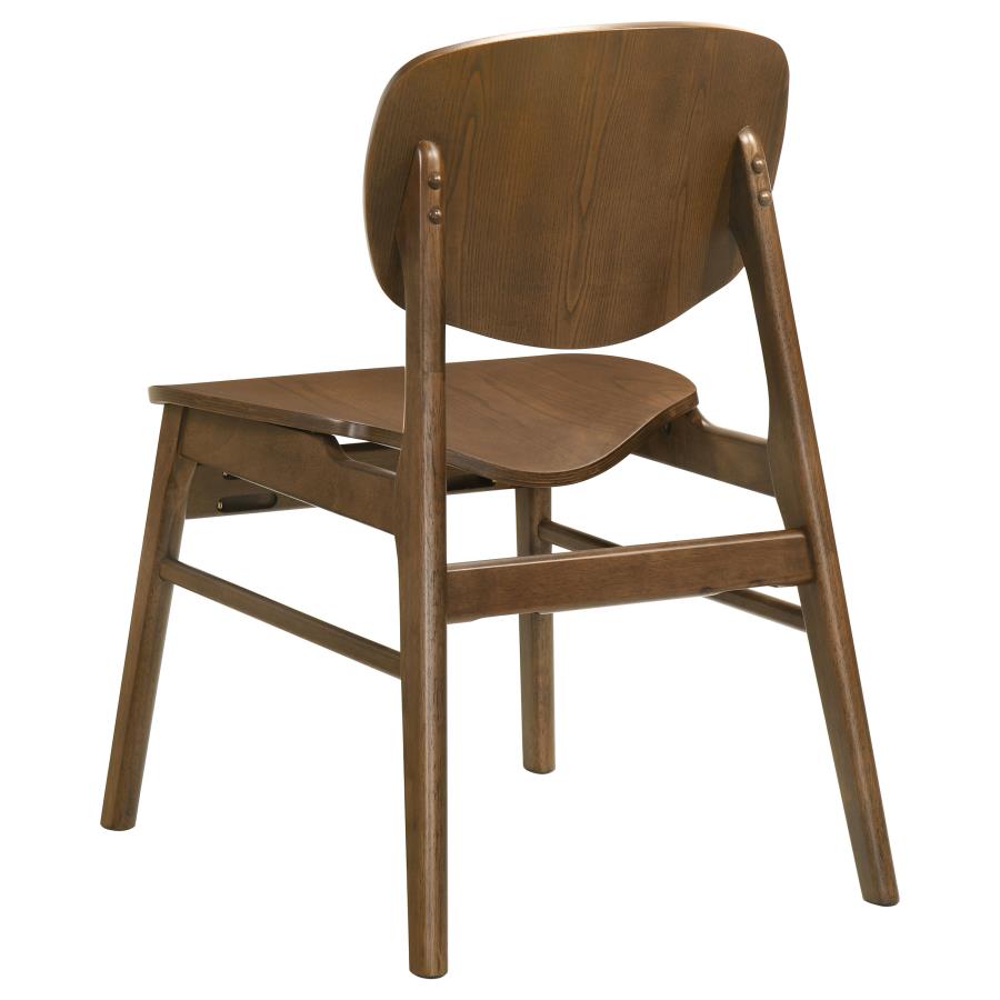 Franklin 5-piece 54-inch Round Dining Set Dark Brown