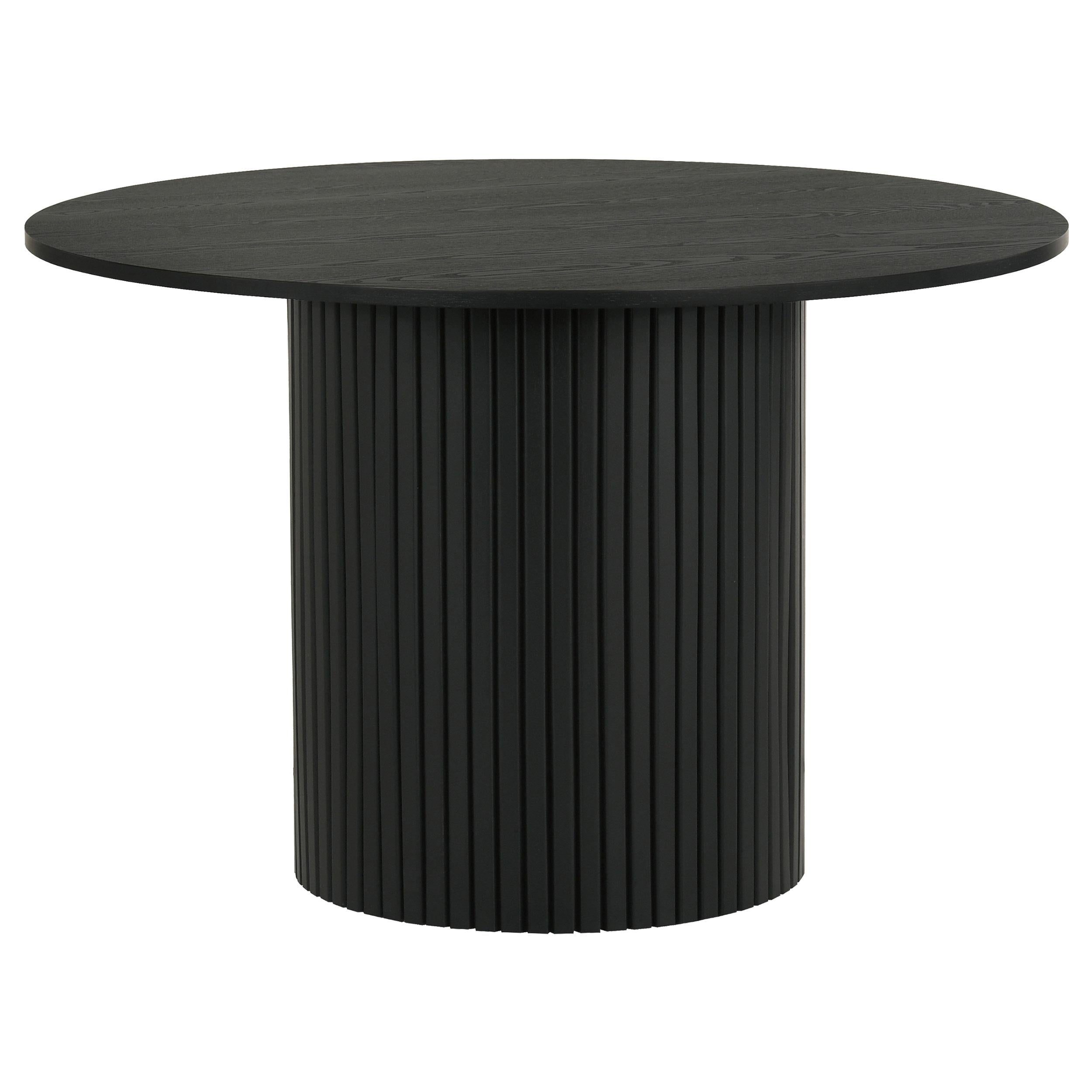 Hamlyn 43-inch Round Wood Dining Room Table Black