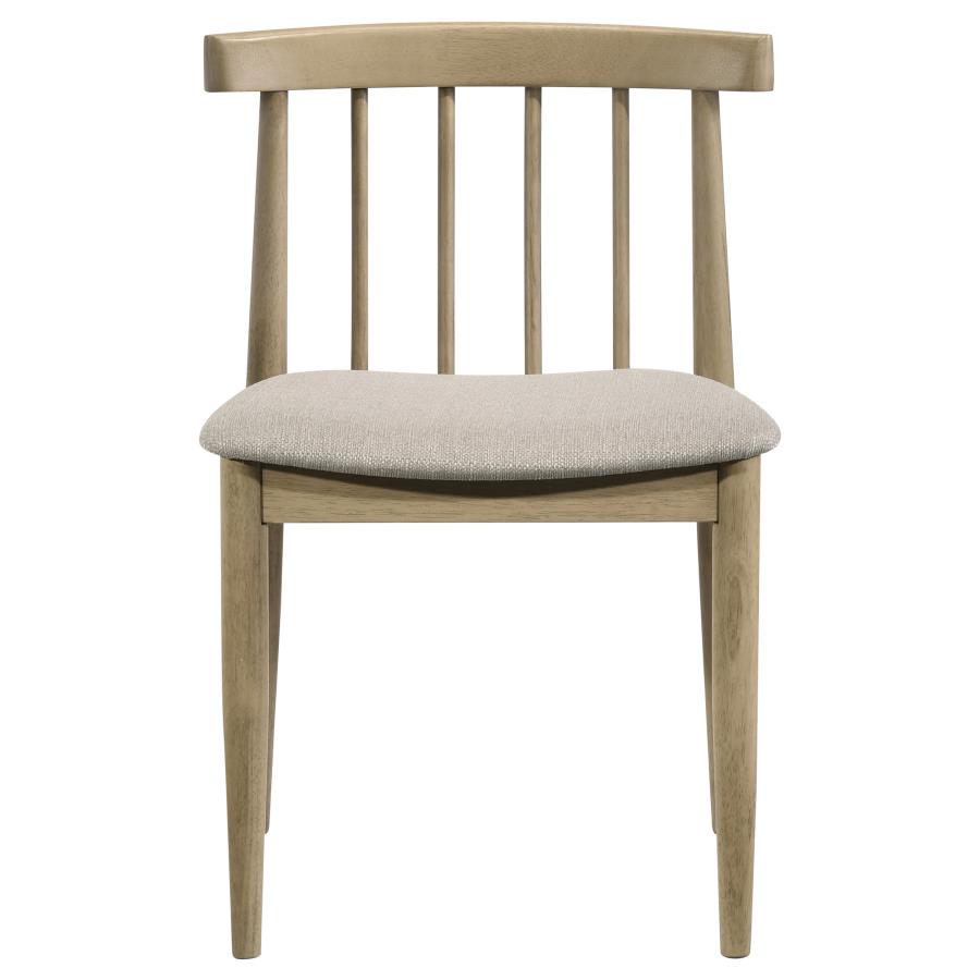 Hamlyn 5-piece Round Wood Dining Set Wheat and Natural Oak