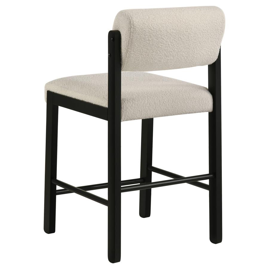 Hamlyn 5-piece Counter Height Set with Fabric Chairs Black