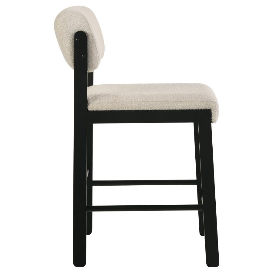 Hamlyn 5-piece Counter Height Set with Fabric Chairs Black