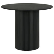 Hamlyn 43-inch Round Wood Counter Height Dining Table Black