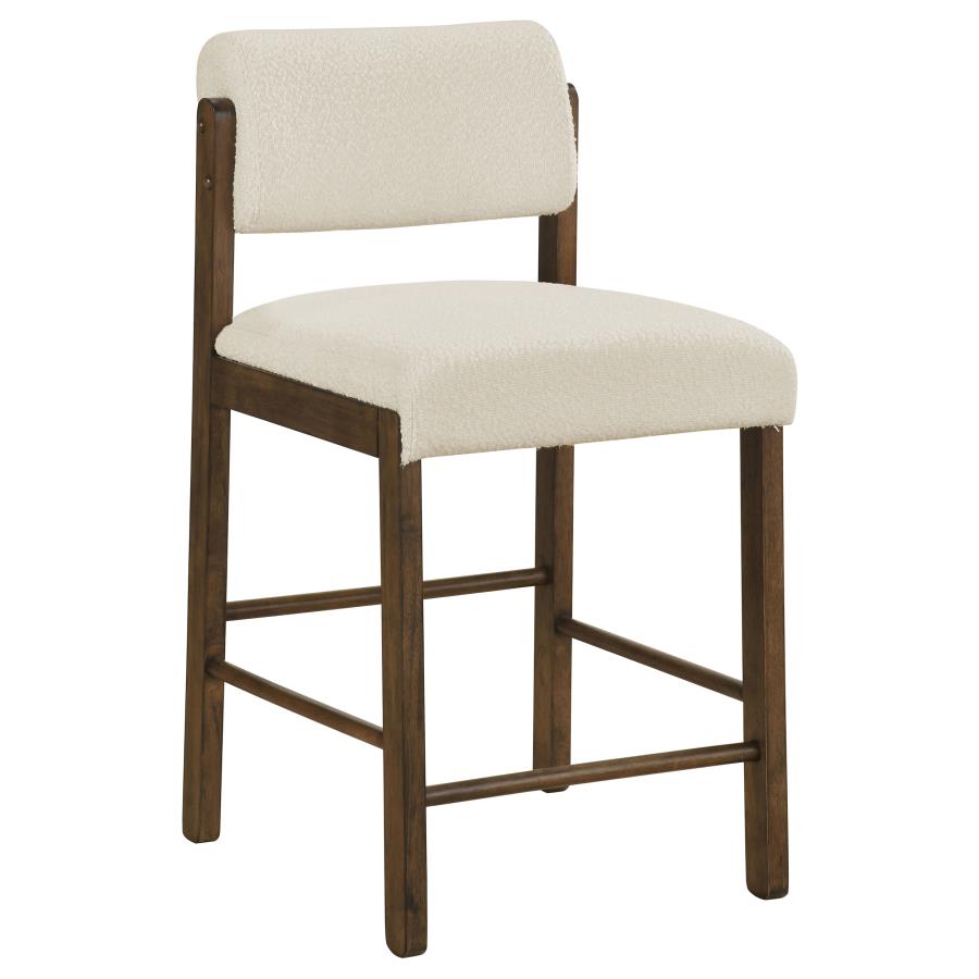 Hamlyn 5-piece Counter Height Set with Fabric Chairs Walnut