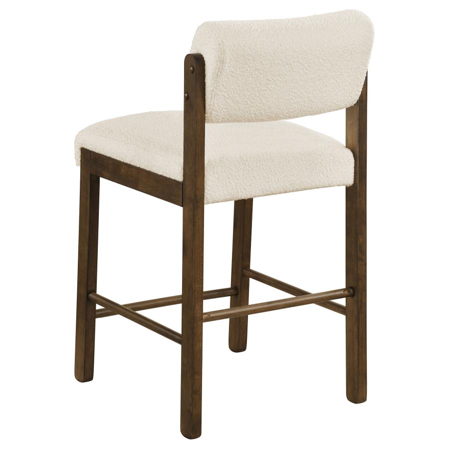 Hamlyn 5-piece Counter Height Set with Fabric Chairs Walnut