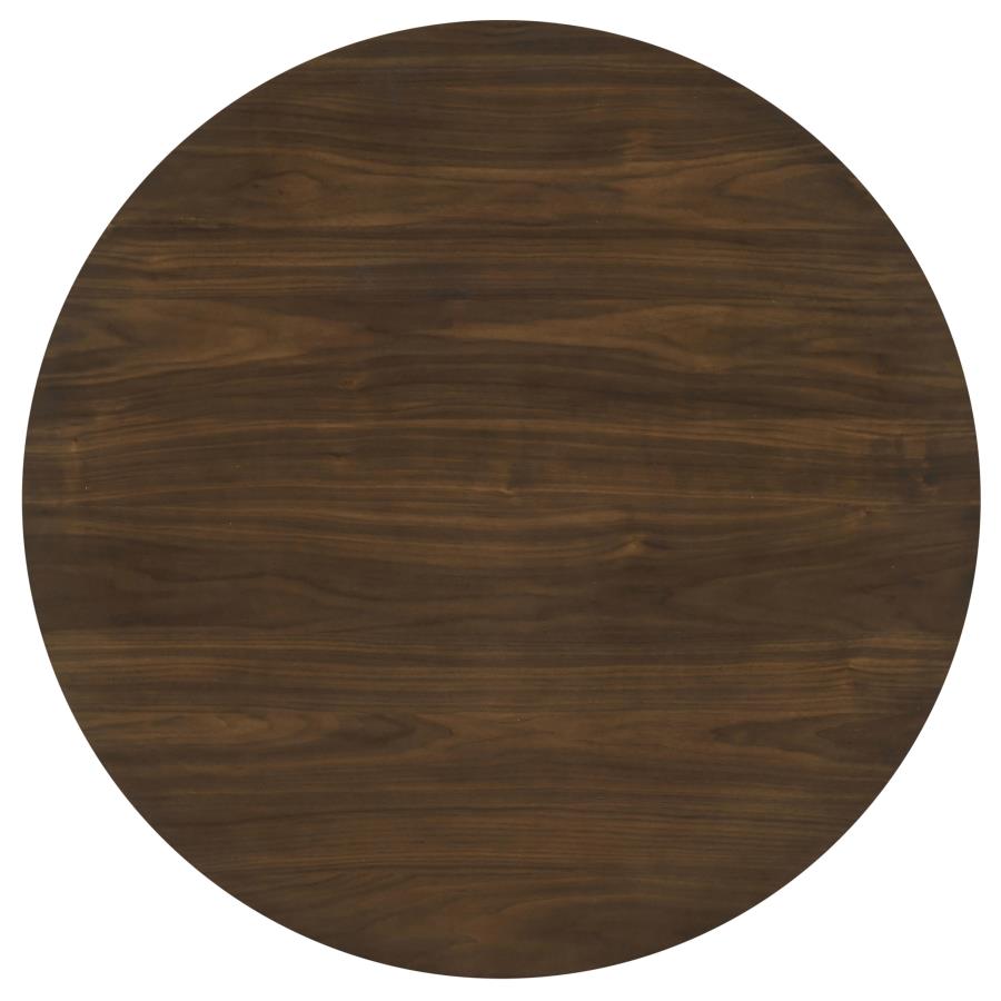 Hamlyn 5-piece Round Wood Counter Height Dining Set Black and Walnut