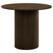 Hamlyn 43-inch Round Wood Counter Height Dining Table Walnut