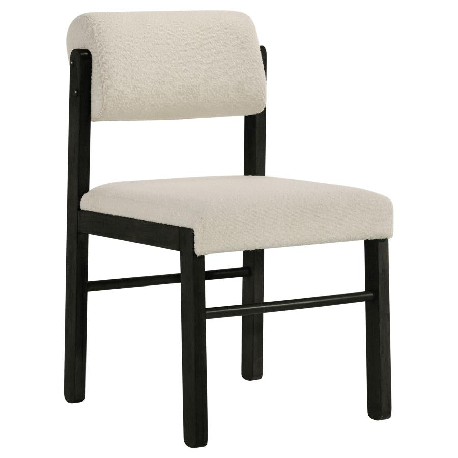 Strouse 5-piece Dining Set with Fabric Chairs Black