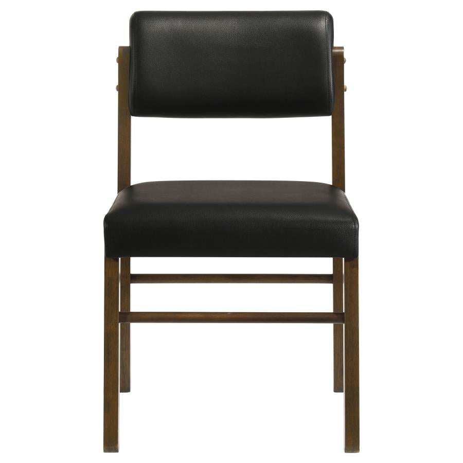 Strouse 5-piece Dining Set Black and Walnut