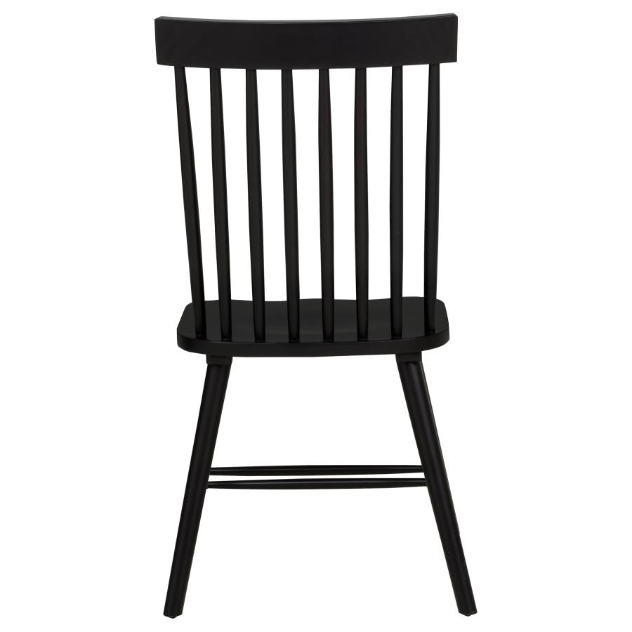 Decker 7-piece 82-inch Rectangular Dining Set Black