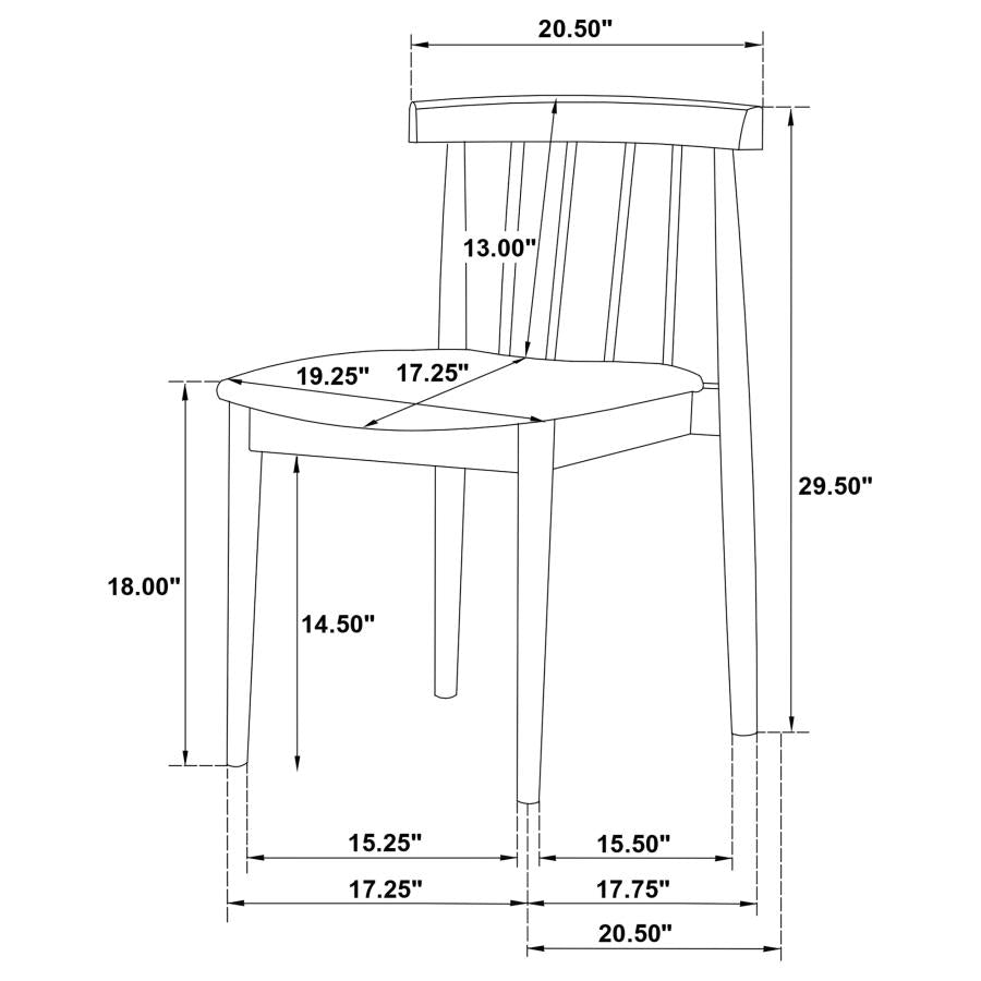Decker 7-piece 82-inch Rectangular Dining Set Wheat and Natural Oak