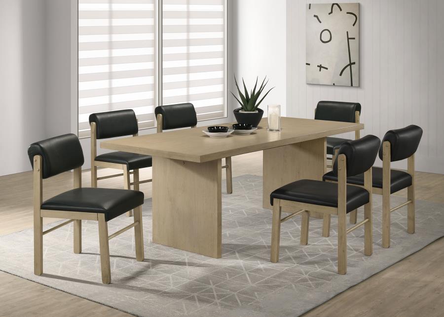 Decker 82-inch Rectangular Wood Dining Table Natural Oak