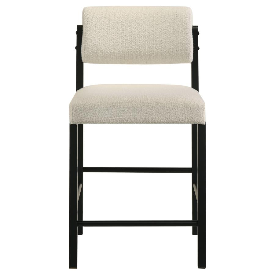 Decker 7-piece 70-inch Rectangular Counter Height Dining Set Cream and Black