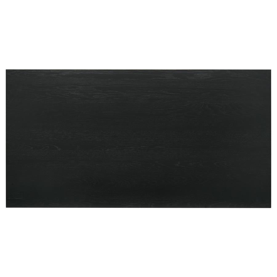 Decker 70-inch Rectangular Wood Counter Height Dining Table Black