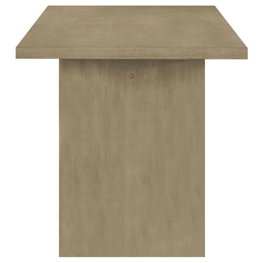 Decker 7-piece 70-inch Counter Height Dining Set Cream and Natural Oak