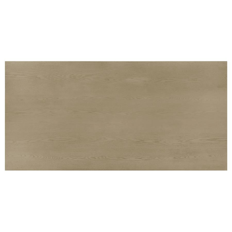 Decker 7-piece 70-inch Rectangular Counter Height Dining Set Cream and Natural Oak