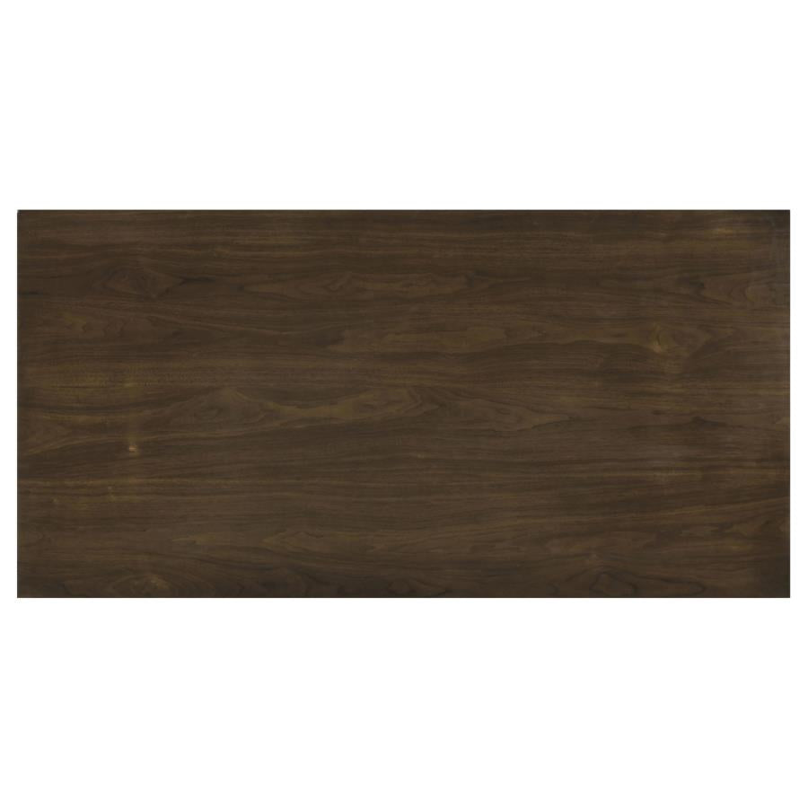 Decker 7-piece 70-inch Rectangular Counter Height Dining Set Cream and Walnut