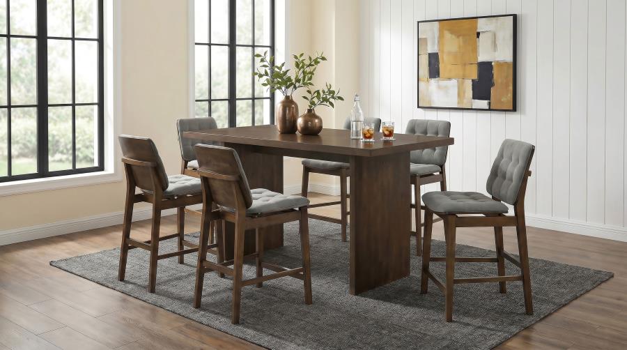 Decker 70-inch Rectangular Wood Counter Height Dining Table Walnut