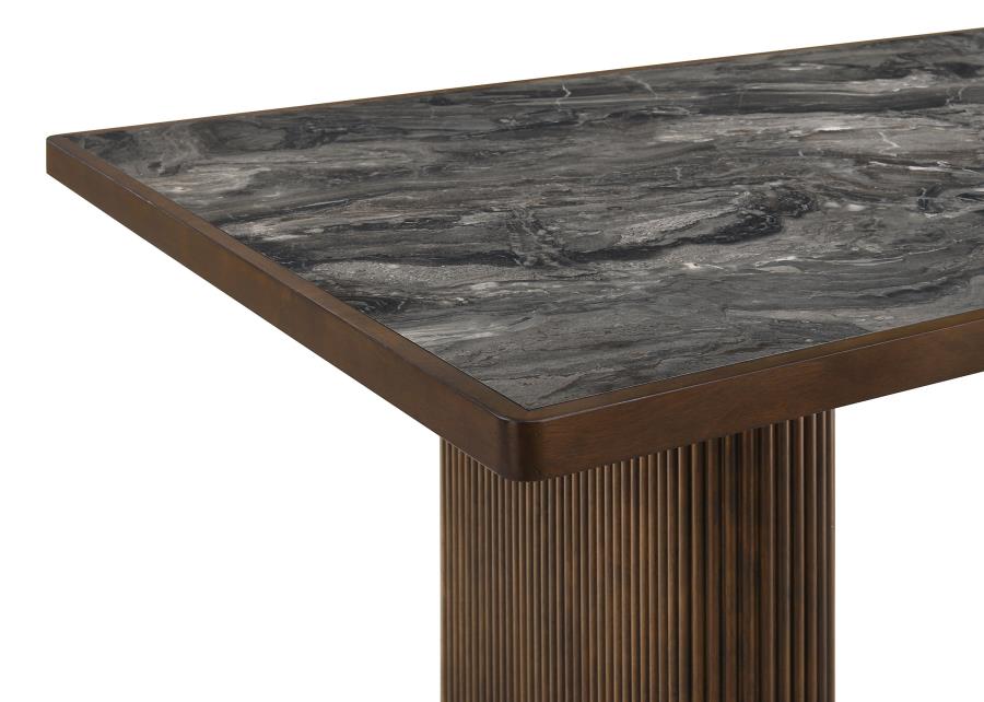 Parry 80-inch SmartTop™ Paladina Dining Table Dark Walnut