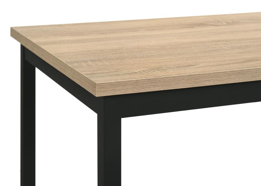 Garza 5-piece Space Saving Rectangular Dining Table Greige Oak