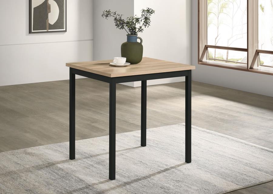 Garza Space Saving Rectangular Dining Table Greige Oak