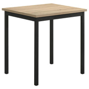 Garza Space Saving Rectangular Dining Table Greige Oak