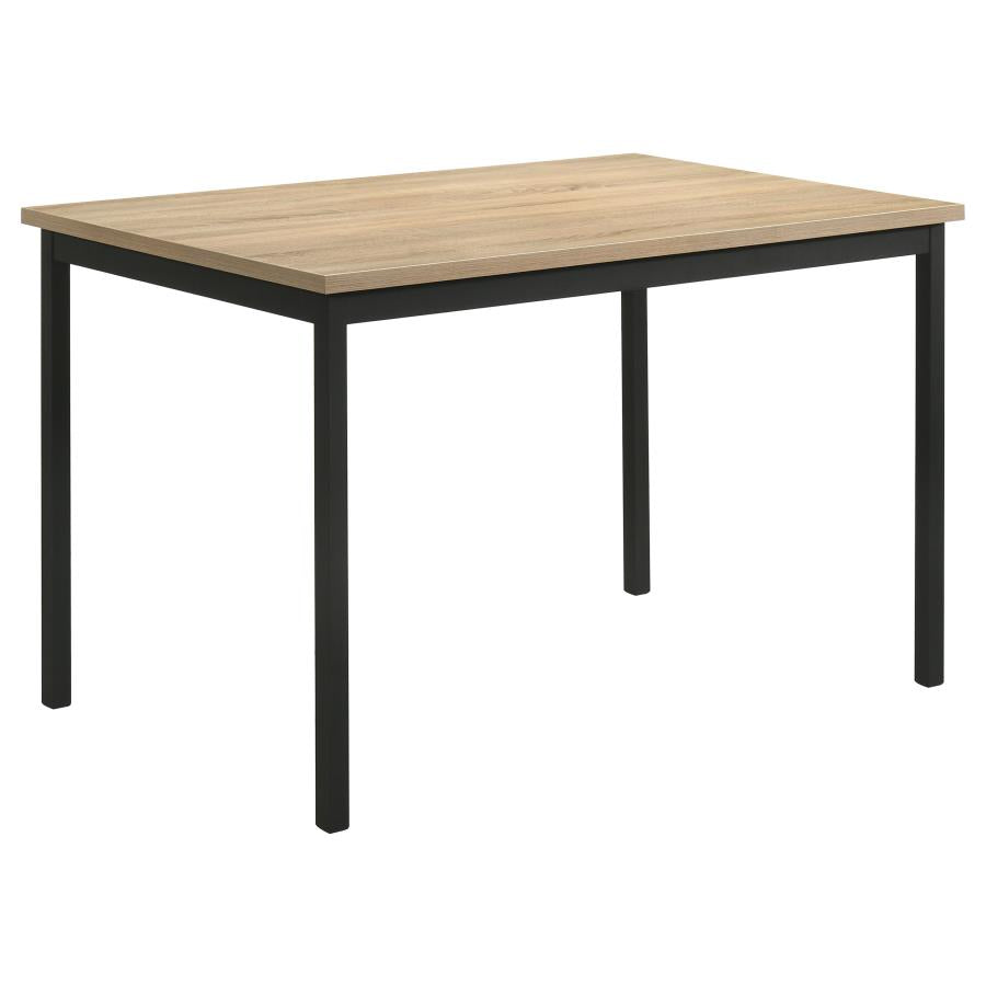 Garza 5-piece Rectangular Dining Set Greige Oak