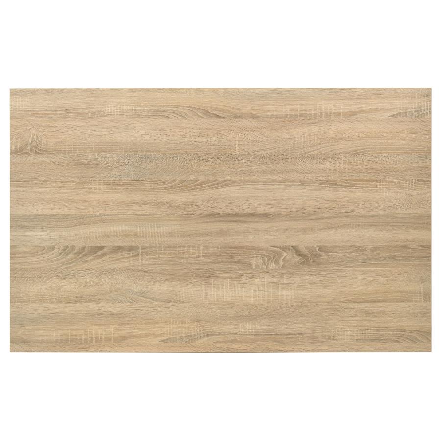 Garza 5-piece Rectangular Dining Set Greige Oak