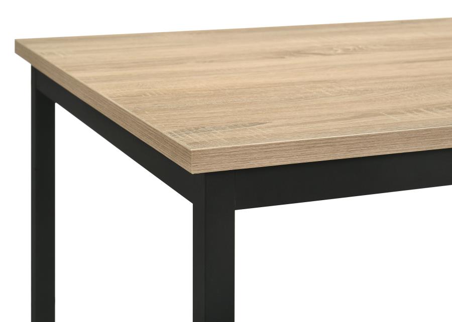 Garza 5-piece Rectangular Dining Set Greige Oak