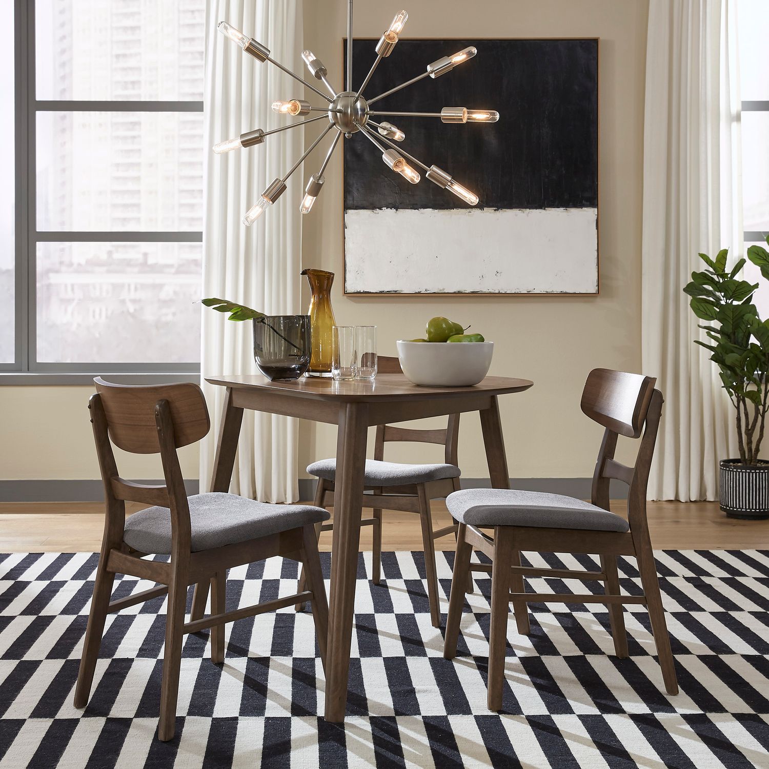 Space Savers 4 Piece Triangle Table Set