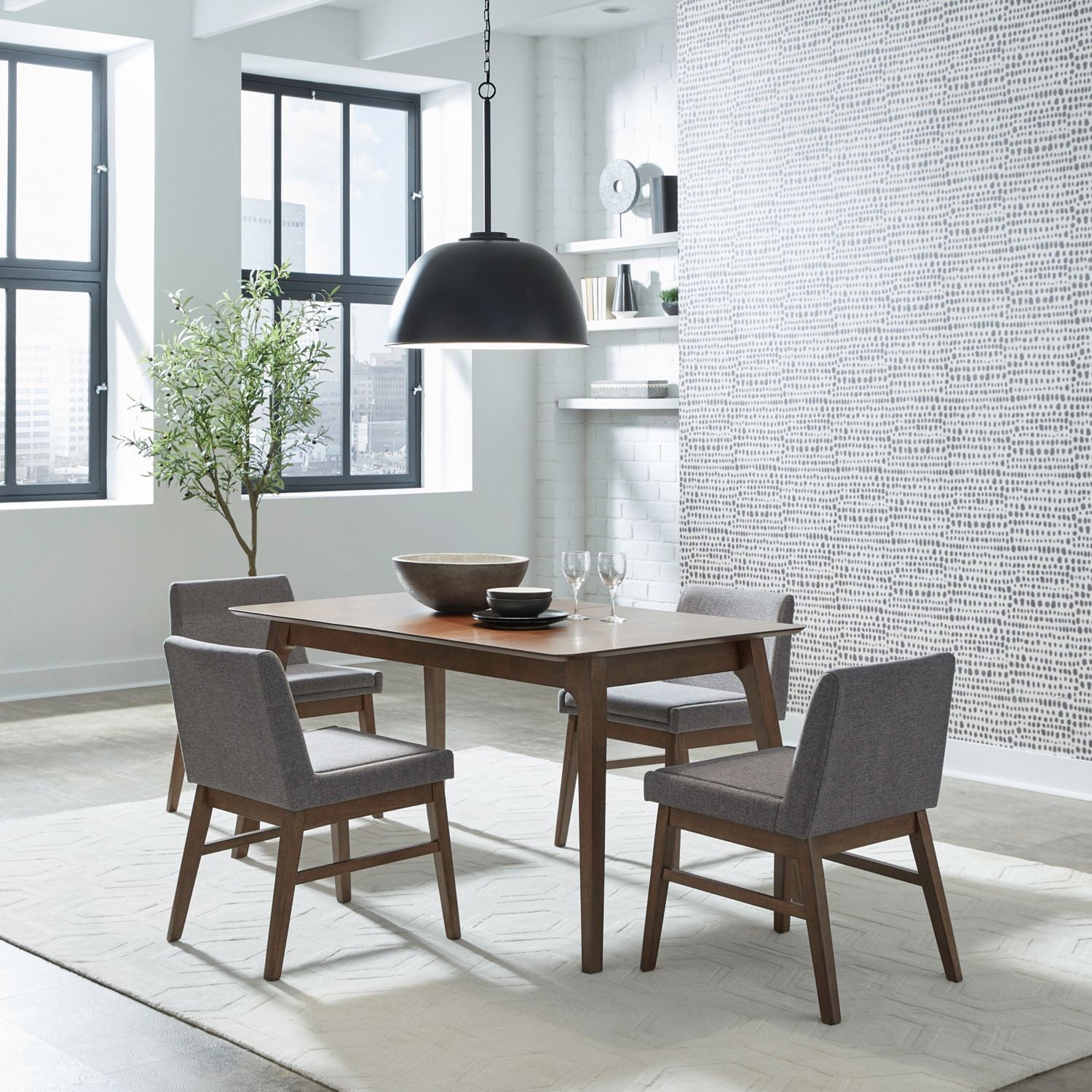 Space Savers 5 Piece Leg Table Set