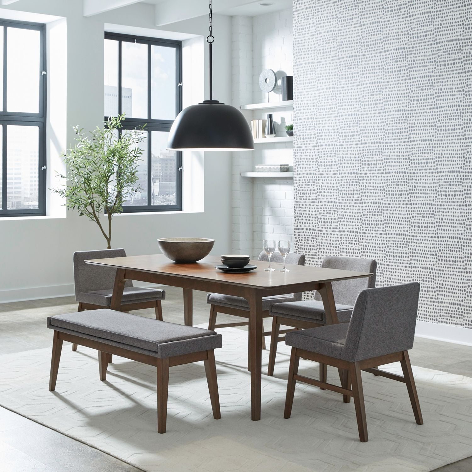 Space Savers 6 Piece Leg Table Set