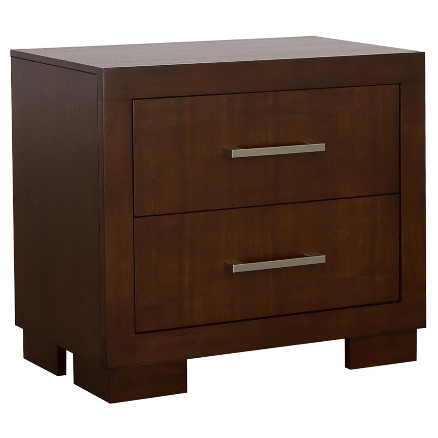 Jessica 5-piece Queen LED Wall Panel Bedroom Set Cappuccino