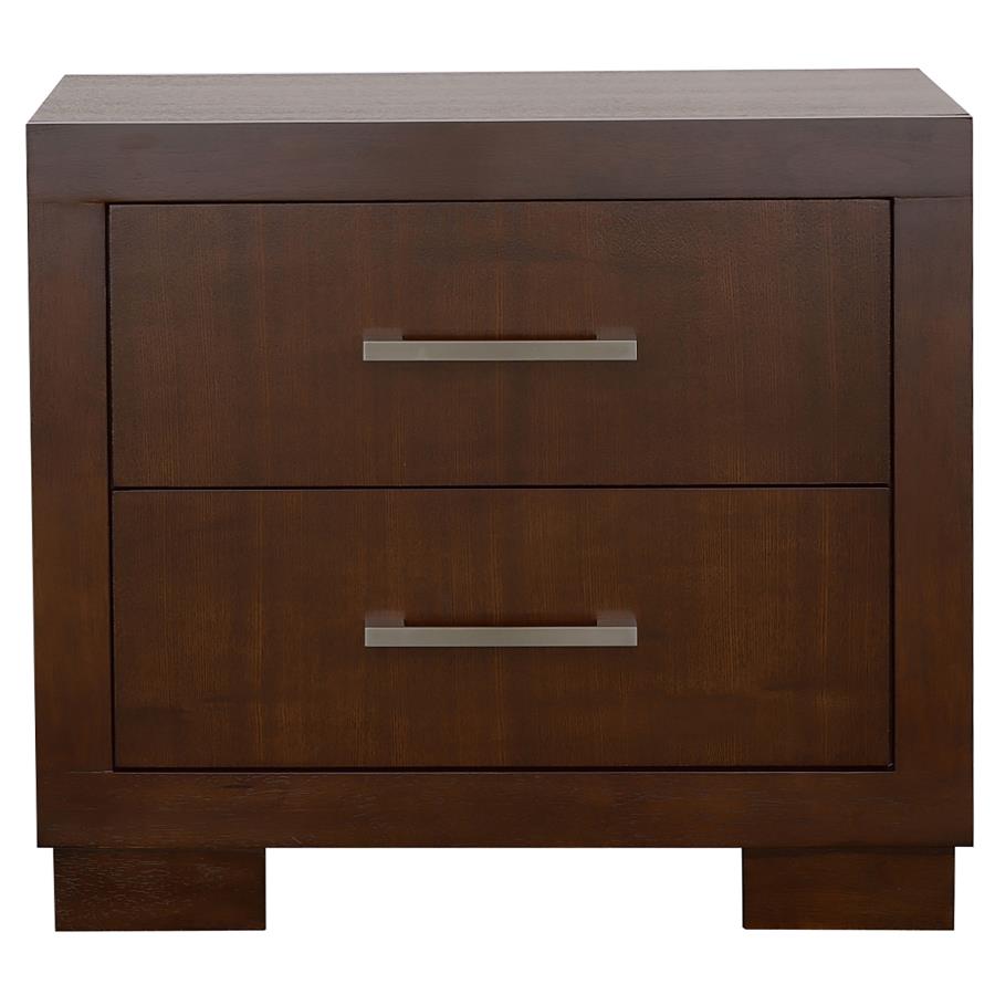 Jessica 5-piece Queen LED Wall Panel Bedroom Set Cappuccino