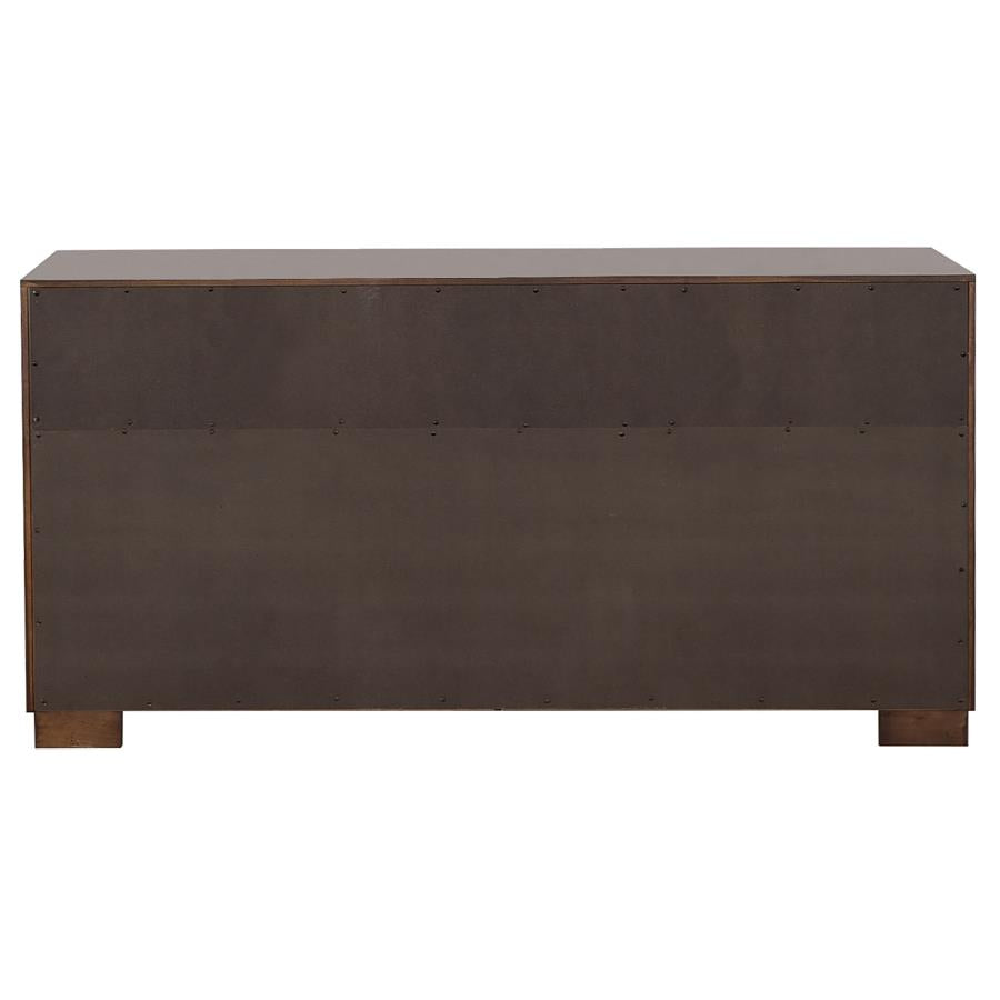Jessica 5-piece Queen LED Wall Panel Bedroom Set Cappuccino