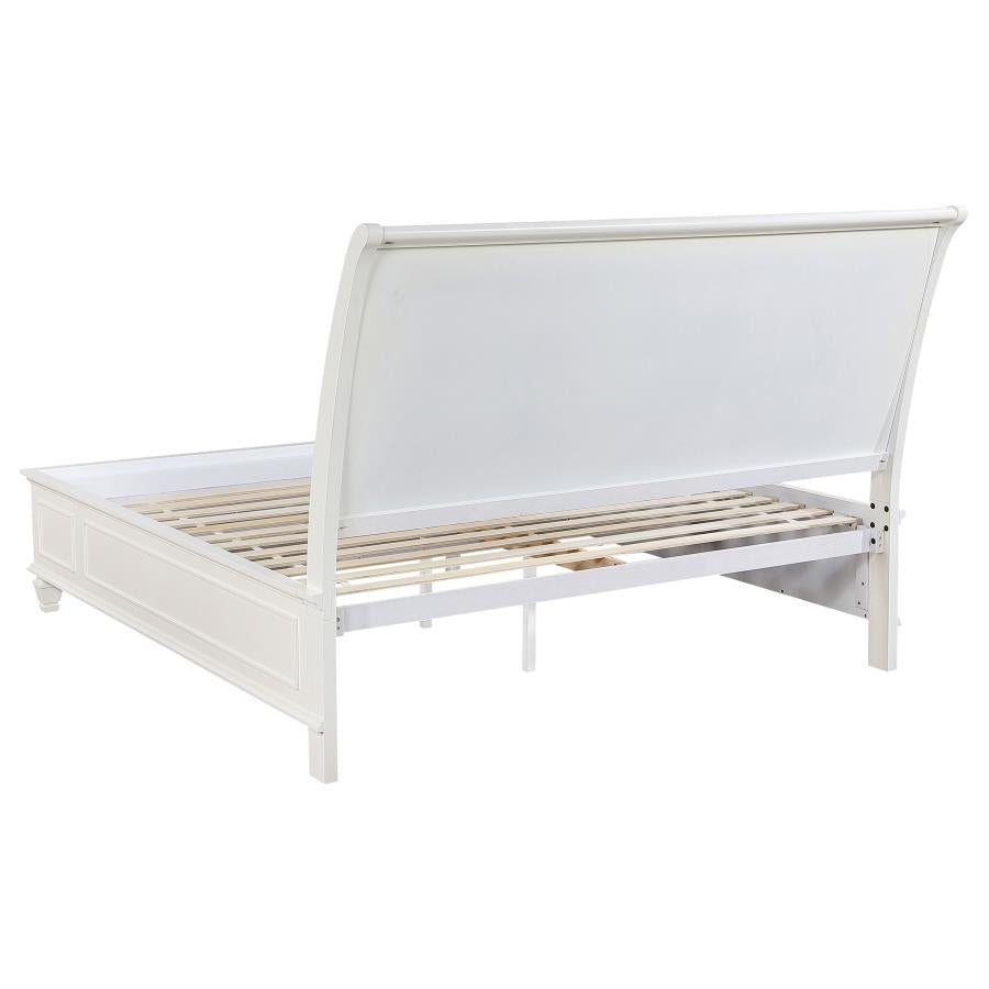 Sandy Beach 5-piece Eastern King Storage Bedroom Set Cream White