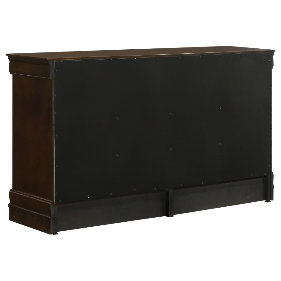 Louis Philippe 5-piece Eastern King Bedroom Set Cappuccino