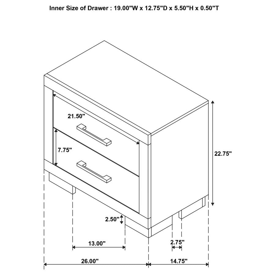 Jessica 4-piece Queen LED Bedroom Set Snow White