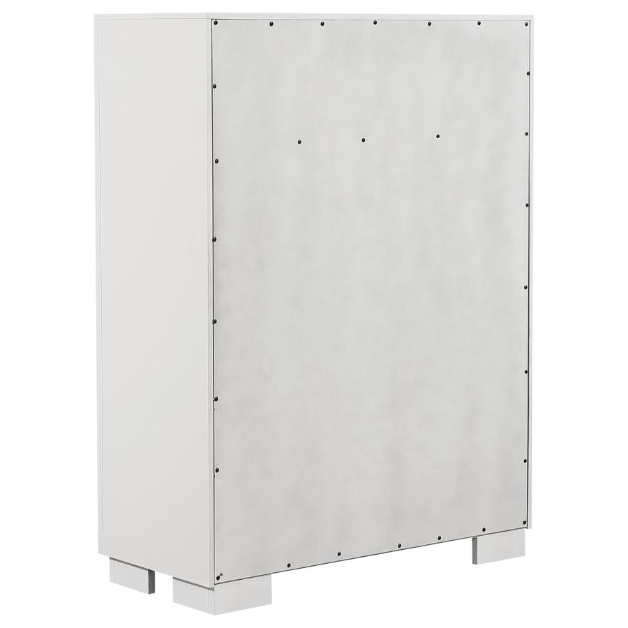 Jessica 5-drawer Bedroom Chest Snow White