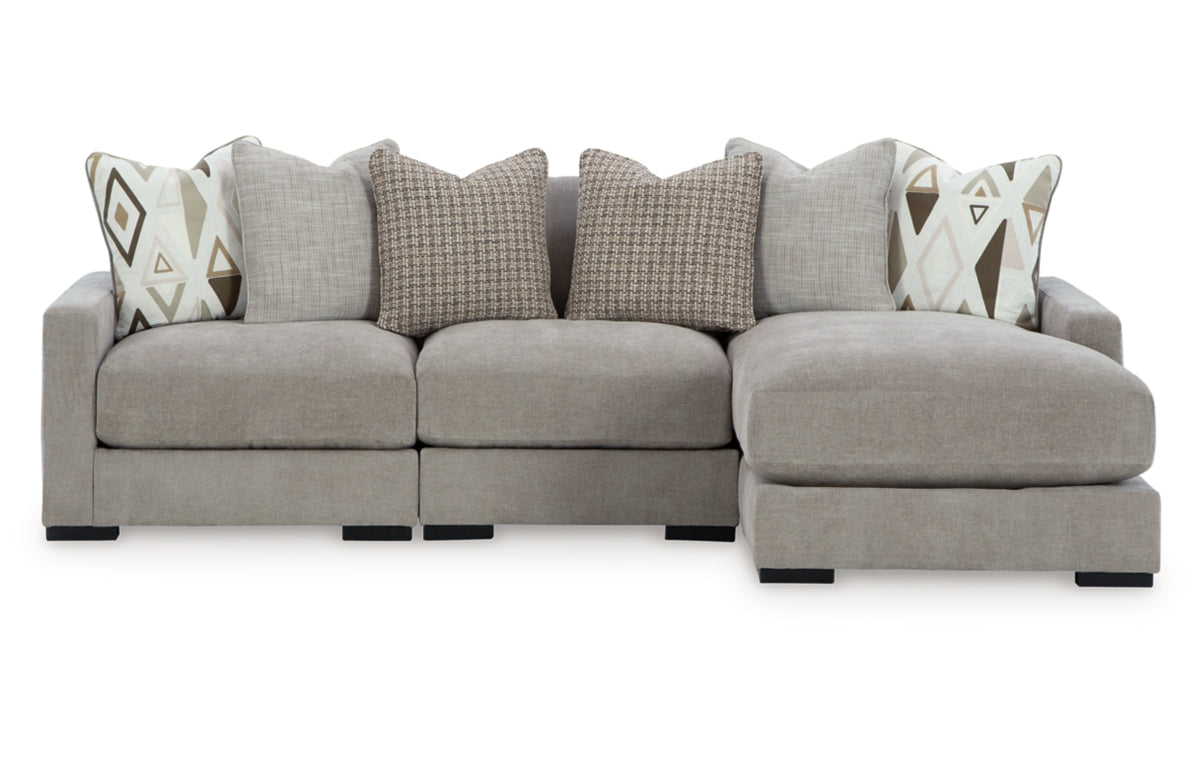 Aslan Court 3-Piece Sofa Sectional with Chaise