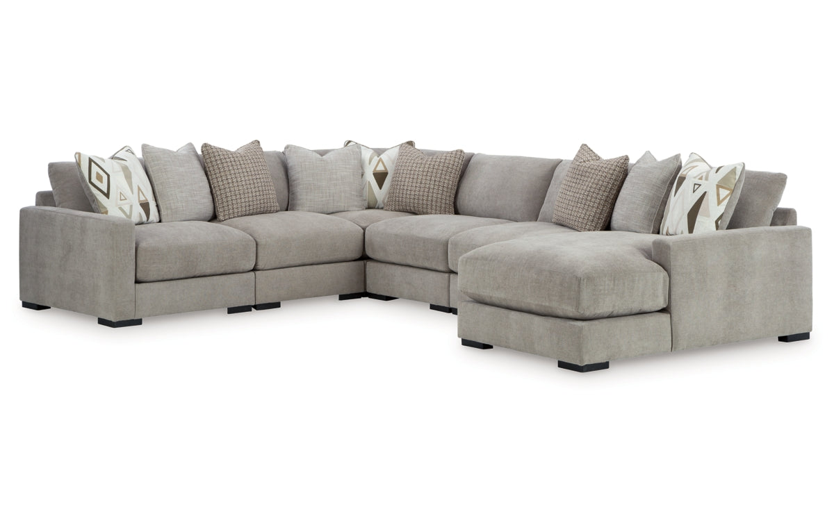 Aslan Court 6-Piece Sectional with Chaise