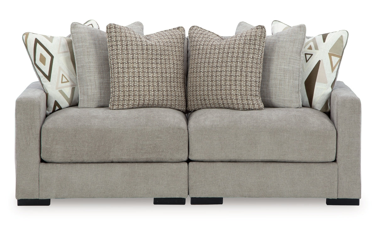 Aslan Court 2-Piece Loveseat Sectional