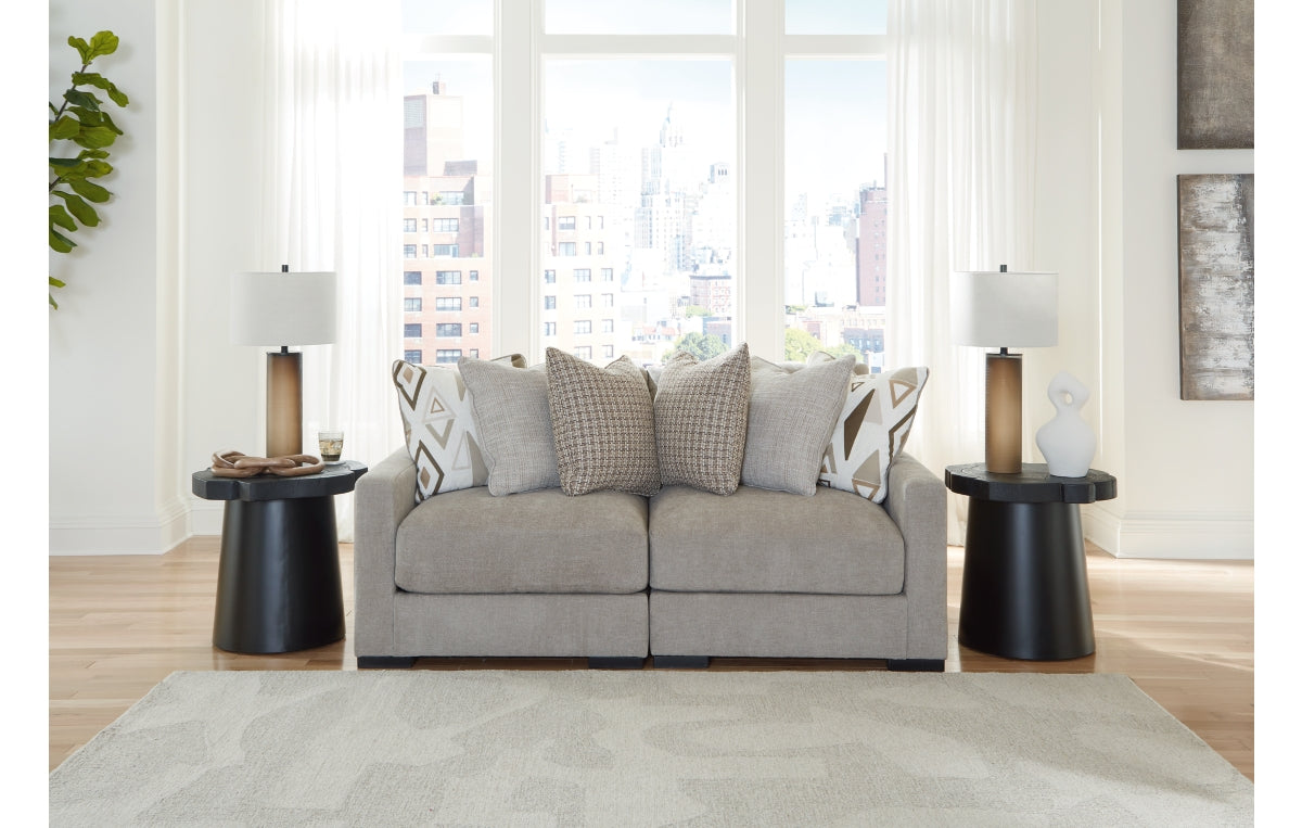 Aslan Court 2-Piece Loveseat Sectional
