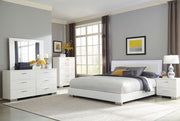 Felicity 5-piece California King Bedroom Set White High Gloss