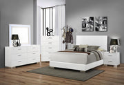 Felicity 5-piece Queen Bedroom Set White High Gloss