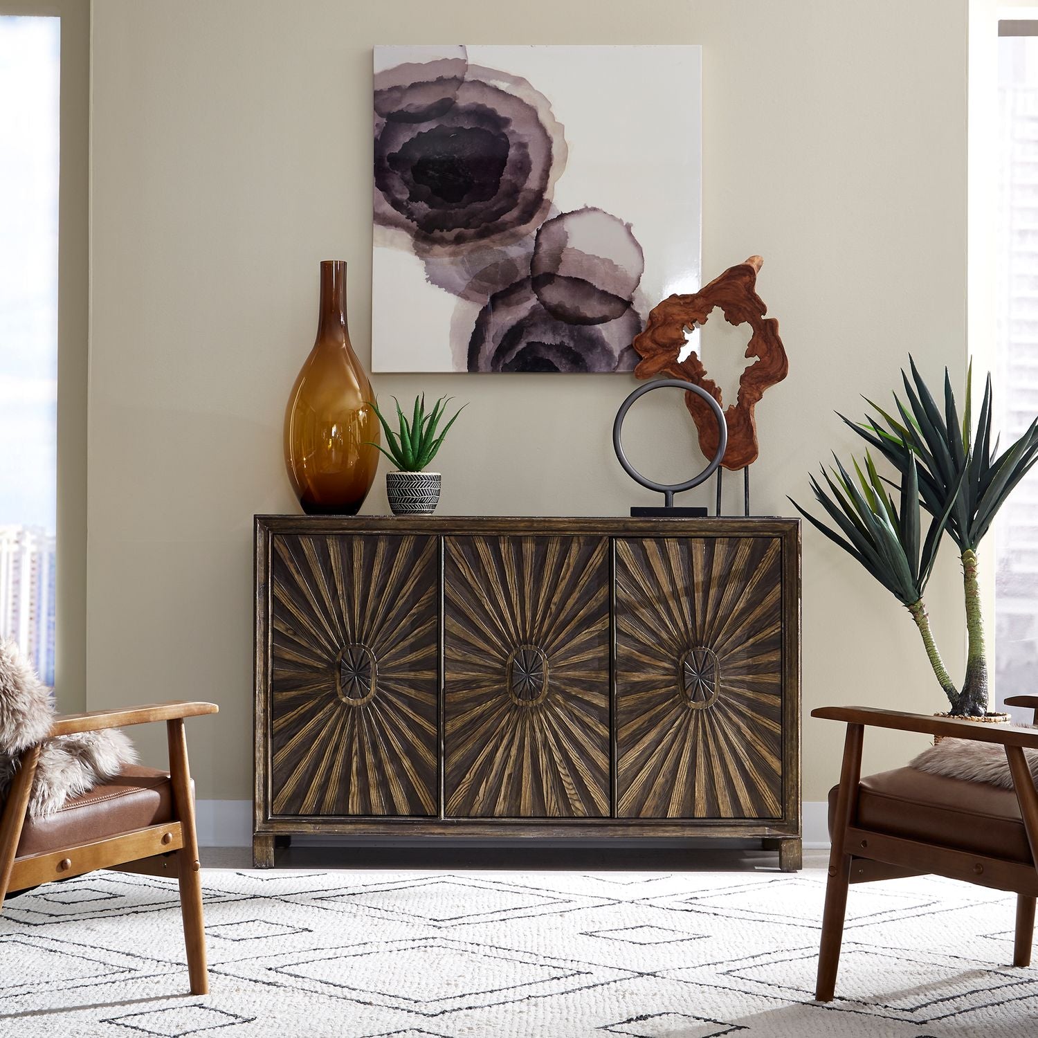 Chaucer 3 Door Accent Cabinet