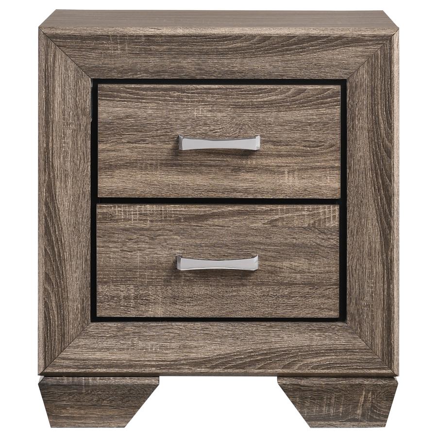 Kauffman 4-piece Eastern King Storage Bedroom Set Washed Taupe